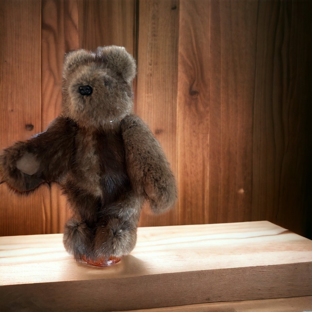 Vintage mink bear handmade jointed Lancaster Pa